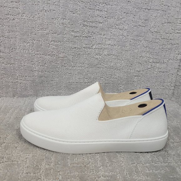 Rothy's The Sneaker Women's Size 10 Bright White Round Toe Textile Slip On Shoe - Picture 7 of 7